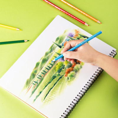 Hộp Tròn 24 Bút Chì Màu Deli EC112-24