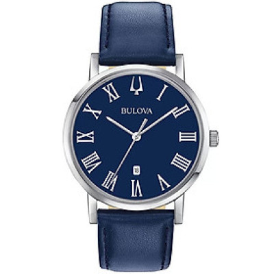 Đồng Hồ Nam Bulova Dây Da 96B295 - Mặt Xanh