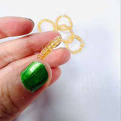 PHỤ KIỆN NỮ HANDMADE MÀU VÀNG MÃ 08 DẠNG TRÒN TRONG SUỐT LẤP LÁNH