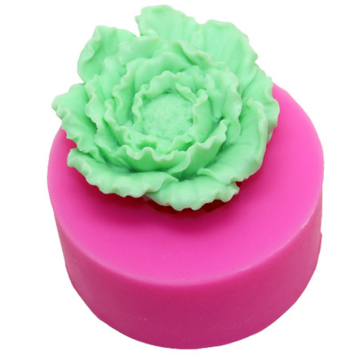 Khuôn silicon làm rau câu hoa mẫu đơn loại 8 cm - Mã số 1018