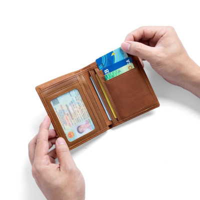 Ví Nam da bò sáp cao cấp  GP Premium Leather 100% da bò sáp .bảo hành 18 tháng .