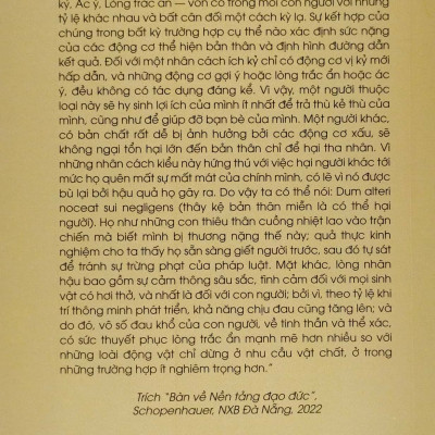 Bàn Về Nền Tảng Đạo Đức