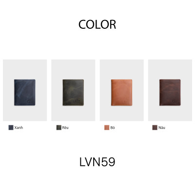 Ví nam da bò Lata ( Thời trang nam - Ví da thật LVN59 )