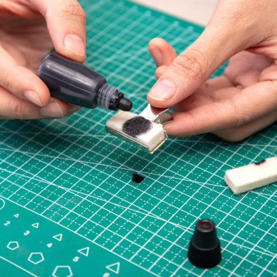  Dấu nhảy kim loại 6 số Deli, Bạc -1 chiếc - E7506