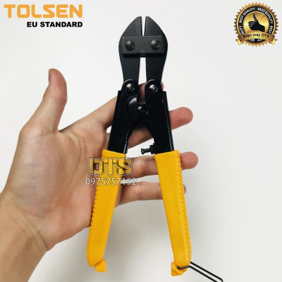 Kìm cộng lực mini công nghiệp TOLSEN, kìm cắt sắt mini thép CrV đen bóng xử lý nhiệt độ cao