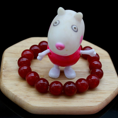 Lắc tay phong thủy nữ Bạc Hiểu Minh ltu366 màu đỏ