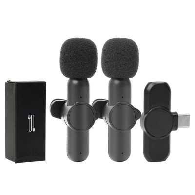 Bộ Micro Thu Âm Cài Áo Không Dây (2 Mic) Cho Điện Thoại Iphone IOS Cổng Lightning Máy Tính, Máy Ảnh Chống Ồn Dùng Quay Tiktok, Livestream, Ghi Âm, Quay Video  Thu Âm To, Tiếng Trong Veo Thích Hợp Cho 1 Hoặc 2 Người Ở Khoảng Cách Xa – Hàng Nhập Khẩu