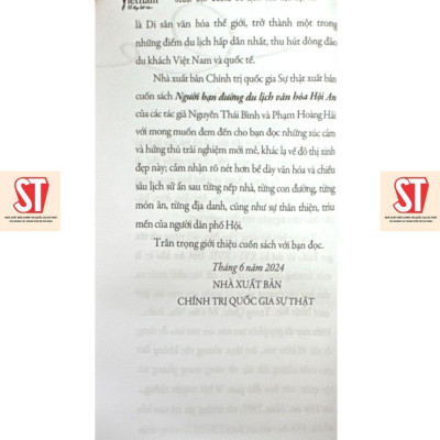 Sách - Người Bạn Đường Du Lịch Văn Hóa Hội An - NXB Chính Trị Quốc Gia