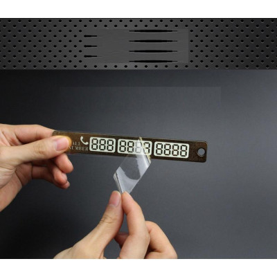 Thanh ghi số điện thoại trên kính ô tô có dạ quang