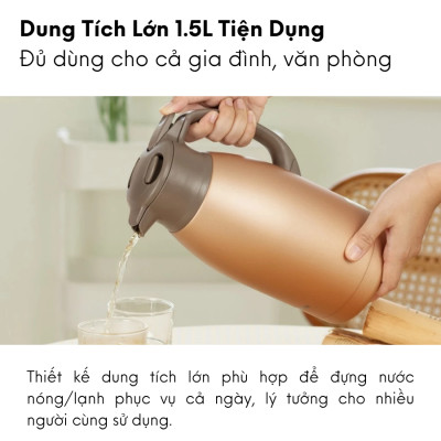 Bình giữ nhiệt nóng lạnh bấm rót Zojirushi SH-HC15