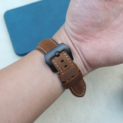 Dây Da Đồng Hồ Da Bò Sáp Vintage, Phong Cách Bụi Bậm Cổ Điển thay thế dành cho Đồng Hồ cổ Điển - Các Loại Swatch