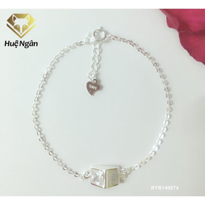 Lắc tay bạc 925 Huệ Ngân - Hình khối cá tính RYB140074