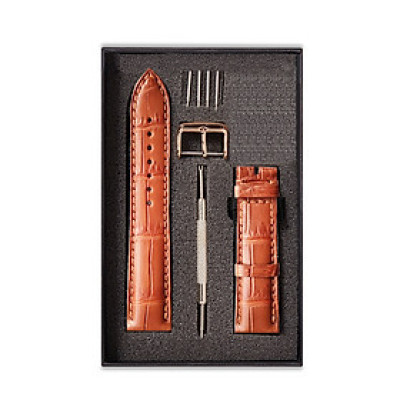 Dây đeo đồng hồ Da Cá Sấu Vàng Cam Size 19/20/21/22 - Dây Đeo Da Cá Sấu Thật 100% - Bảo Hành 12 Tháng