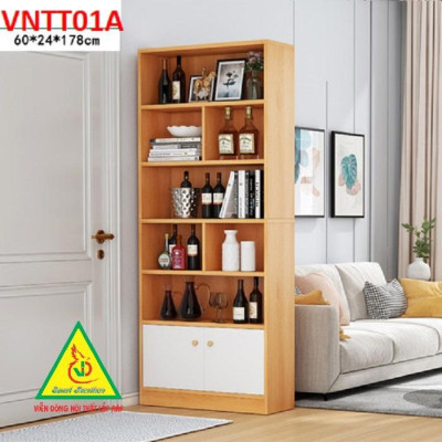 TỦ KỆ TRANG TRÍ KIÊM VÁCH NGĂN VNTT01.1 - Nội thất lắp ráp Viendong Adv