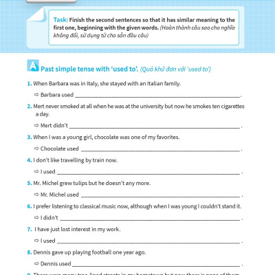 Bài Tập Viết Lại Câu Tiếng Anh ( Ôn Thi Vào Lớp 10 Và 10 Chuyên )