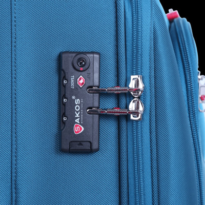 Vali Kéo Vải Du Lịch SAKOS WINNER 6 - Size M (24inch)/ Ký Gửi (Trung) - Khóa TSA - Chống Thấm, Trượt Nước