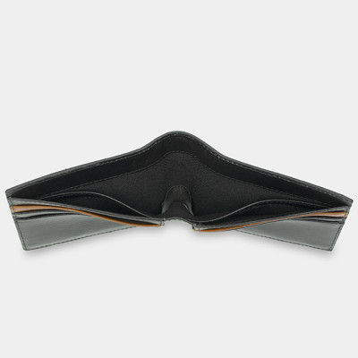 Ví da nam gập đôi phom ngang phối màu nhiều ngăn IDIGO MW1-5046