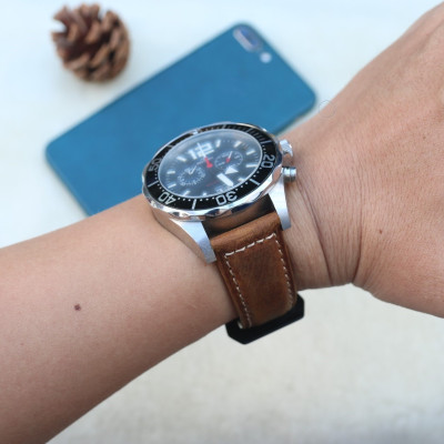 Dây Da Đồng Hồ Da Bò Sáp Vintage, Dây đeo bằng da cổ điển thay thế dành cho Đồng Hồ cổ Điển - Các Loại Swatch