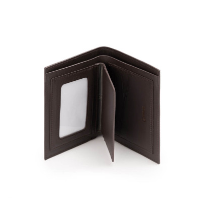 Ví nam Gence dáng dọc da bò Epsom màu nâu C13