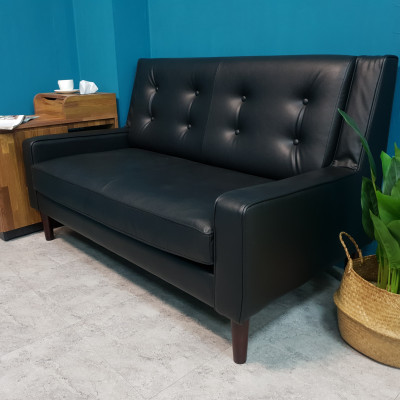 Sofa băng Juno sofa màu nâu, đen 140 x 80 x 90 cm