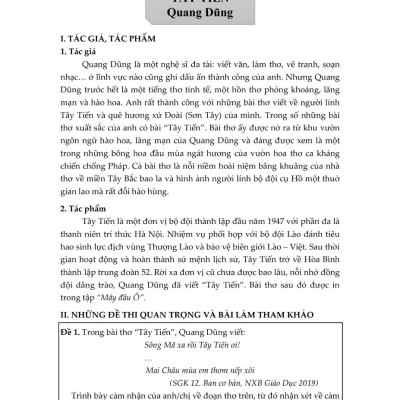 Dạng Đề Cảm Nhận Đoạn Trích Thơ Ngữ Văn 12