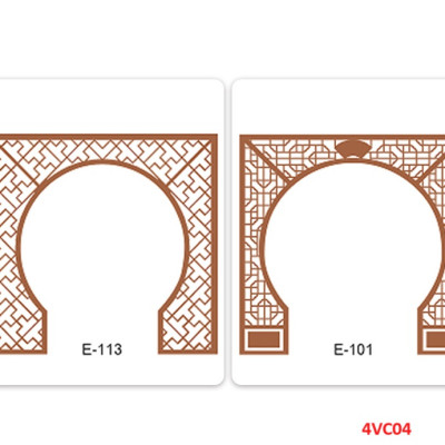 Vách ngăn cổng , vách ngăn phòng khách , vách ngăn phòng khách hiện đại 4VC04 - Nội thất lắp ráp Viễn Đông Adv