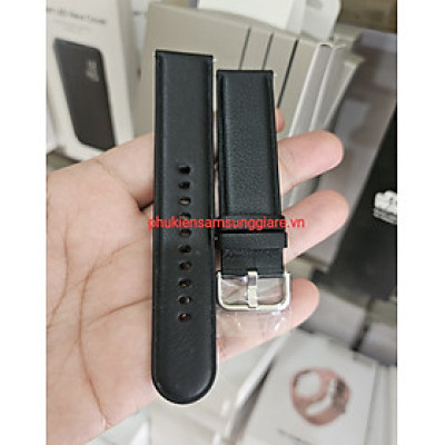 Dây da Đồng hồ Samsung size 20mm (dây Dùng cho được Active2/ watch 4/watch 5/watch 6) Hàng Chính hãng