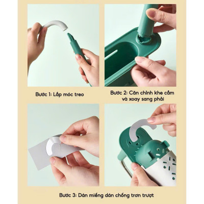 Kệ Gác Bồn Rửa Chén Co Giãn Đa Năng – Có Giá Treo Khăn Tiện Lợi - HÀNG CHÍNH HÃNG MINIIN