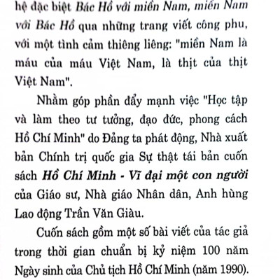 Hồ Chí Minh - Vĩ đại một con người