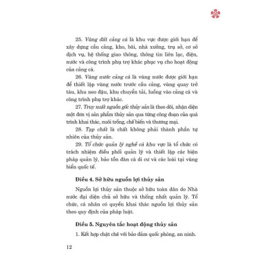 Sách - Luật Thủy Sản Năm 2017 (Sửa Đổi, Bổ Sung Năm 2020, 2024) - NXB Chính Trị Quốc Gia