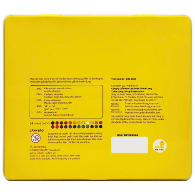 Hộp 24 Bút Chì Màu Thanh Gươm Diệt Quỷ - Colokit CPC-C043/DS - Hộp Thiếc - Tặng Bộ Thẻ Photocard Demon Slayer