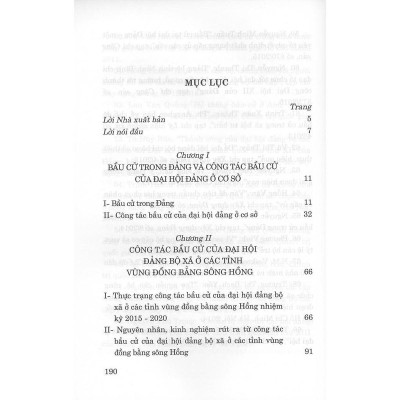 Sách - Bầu Cử Trong Đảng - Một Số Vấn Đề Lý Luận Và Thực Tiến Từ Đại Hội Đảng Ở Cơ Sở - NXB Chính Trị Quốc Gia