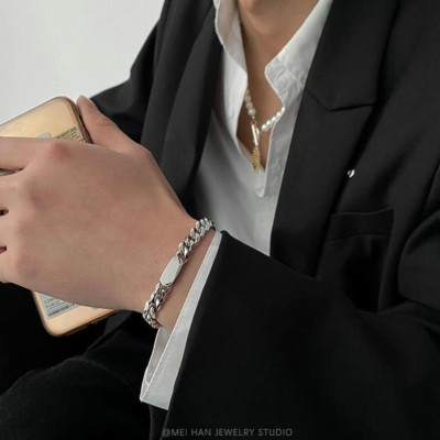 【Khắc tên ghi chú】Vòng Cổ Nam - Dây chuyền nam nữ mặt trơn, Vòng tay nam nữ