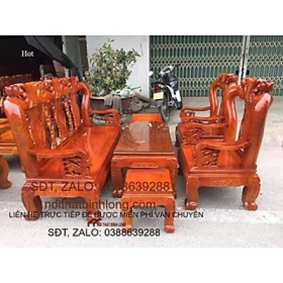 Bộ bàn ghế gỗ xoan - Đồ gỗ Bình Long 0388639288