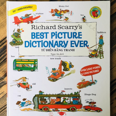Sách từ điển anh việt ricshards scarry minh hoạ bằng hình ảnh -  bìa cứng, in màu