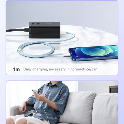 Cáp sạc nhanh IP 2.4A, Cáp sạc nhanh truyền dữ liệu Baseus Dynamic Series Fast Charging Cable 2.4A cho iPhone, iPad - Hàng chính hãng