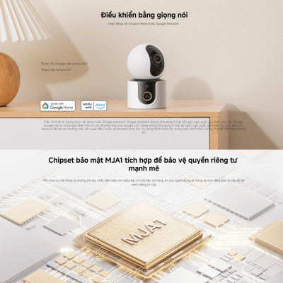 Camera Kép Xiaomi Smart Camera C500 Dual EU - Nhận Diện Thú Cưng - Phát Hiện Tiếng Khóc Em Bé - Hàng Chính Hãng