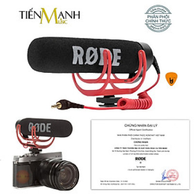 Micro Rode VideoMic Go Dùng Cho Máy Ảnh, Máy Quay Phim Mic Thu Âm Video Mic On Camera Microphone Hàng Chính Hãng - Kèm Móng Gẩy DreamMaker