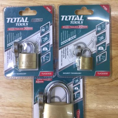 Ổ KHÓA BẰNG ĐỒNG THAU 20MM-700MM TOTAL - HÀNG CHÍNH HÃNG