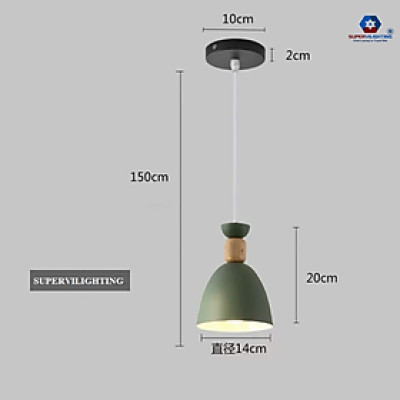 Đèn thả Xi Mạ Đồng SuperVilighting THAXIMADONG-D160 trang trí phòng ngủ bàn ăn BH 24 tháng.