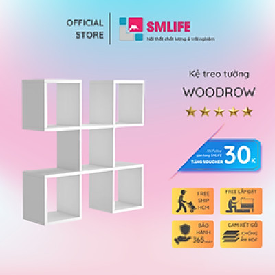 Kệ gỗ trang trí đa năng SMLIFE Woodrow