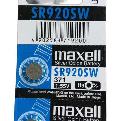 Pin Nhật Maxell SR920SW / SR920 / 920 / 371 / LR920 / LR921 / AG6 Chính Hãng 1 Viên