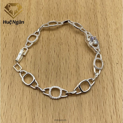Lắc tay bạc 925 Huệ Ngân - Hình học RYB140109
