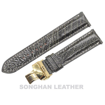 [Đà Điểu Vân Nhỏ Khóa Gập] Dây Đồng Hồ. Dây Da Đà Điểu Gắn Chốt Thông Minh Kèm Khóa Gập Cao Cấp Chính Hãng Songhan Leather.Nhiều Size, Nhiều Màu.BẢO HÀNH 6 THÁNG