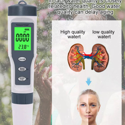 Noyafa EZ-9901 Bút thử nước TDS, dụng cụ đo TDS, máy đo độ cứng của nước. Bút thử nước sạch, Máy đo kiểm chất lượng nước EZ 9901. Máy Kiểm Tra Chất Lượng Nước Đo PH/ TDS/ TEMP (EU Certified) độ chính xác cao - Hàng Chính Hãng