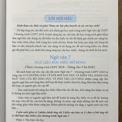 Ngữ văn 7 - Ngữ liệu đọc hiểu mở rộng