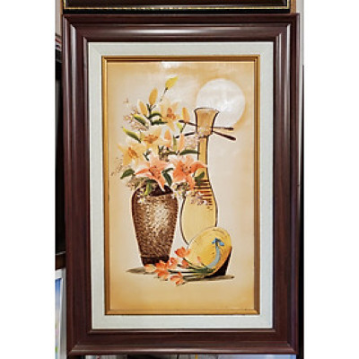 TRANH SỨ - TĨNH VẬT BÌNH HOA