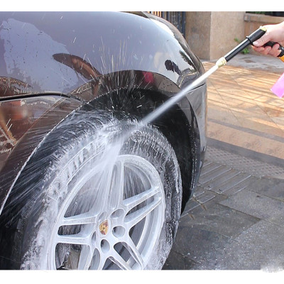 Bộ dây và vòi xịt rửa xe tưới cây tăng áp thông minh 810-2621 (dây xanh dẹt-cút nối đồng)