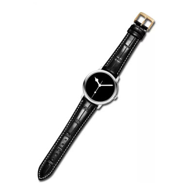 Dây đồng hồ Handmade Da Cá Sấu Đen Chỉ Trắng Size 20/22mm - Dây Đeo Da Cá Sấu Thật 100% - Bảo Hành 12 Tháng