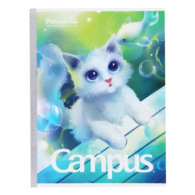Vở Pet World - 4 Ô Ly 96 Trang ĐL 70g/m2 - Campus NB-APEW96 (Mẫu Màu Giao Ngẫu Nhiên)